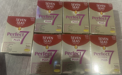 7 x 60 Seven Seas Perfect7 Woman Plus Multivitamin Duo Tabletten & Omega Ablaufdatum 04/26