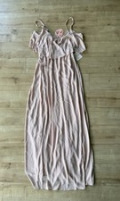 Show Me Your Mumu Caitlin Blush Ruffle Maxi Dress NWT Size Large