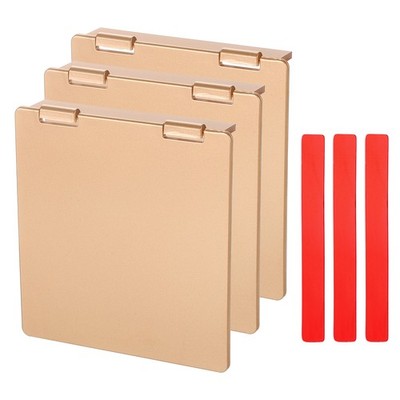 3Pcs 3-7/16'' Central AC Thermostat Cover Panel AC Control Switch Protector, Gold