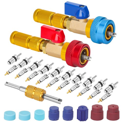 #ad Car A C R134A System Valve Core Quick Remover Installer Tools High Low Pressure $15.79