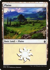 Plains (289) 289 Land Commander Anthology Magic: The Gathering Lightly Played IT