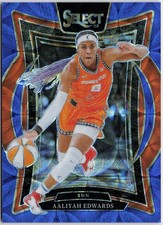 2025 Panini Select WNBA #32 Aaliyah Edwards Blue Scope Prizms #/199