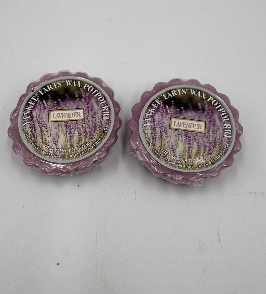Lot Of 2 Yankee Candle Lavender Tart Wax Potpourri Vintage Rare Retired HTF - Image 2 of 4