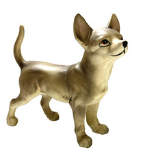 Chihuahua Dog Ucagco Ceramics Japan EC Freestanding Vintage 5&rdquo;L x 4.75&rdquo;H x 2.5&rdquo;W