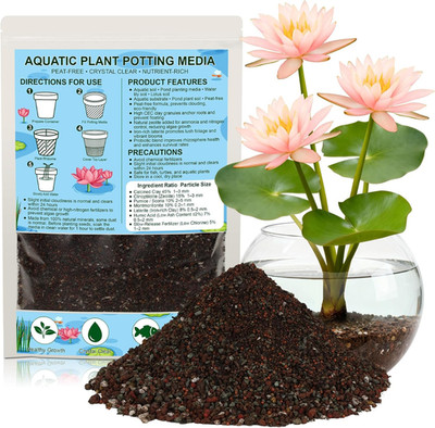 Aquatic Plant Soil for Water Lily & Lotus   Clay-Based, Nutrient-Rich Pond Plant