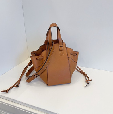 Loewe Hammock PM Top Handle Shoulder Crossbody Bag Brown Women Classic