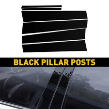 Black Pillar Posts For Toyota Corolla 2009-2013 6pcs Set Door Trim Cover Kit Us