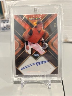 2023 Wild Card Jackson Holliday Auto Mania - Autograph /50 AM-TH30 Orioles 