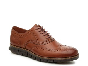 men's zerøgrand wingtip oxford british tan java