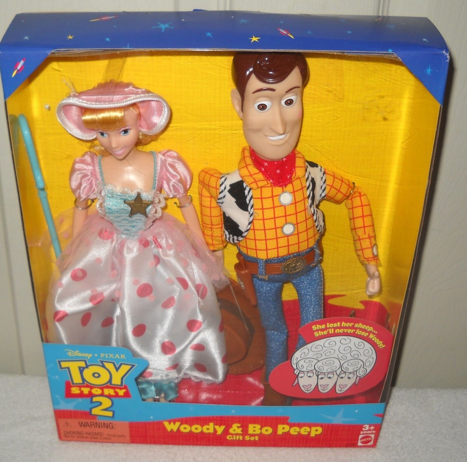 10092 Rare Nrfc Mattel Disney Pixar Toy Story 2 Woody And Bo Peep Doll Tset Ebay 