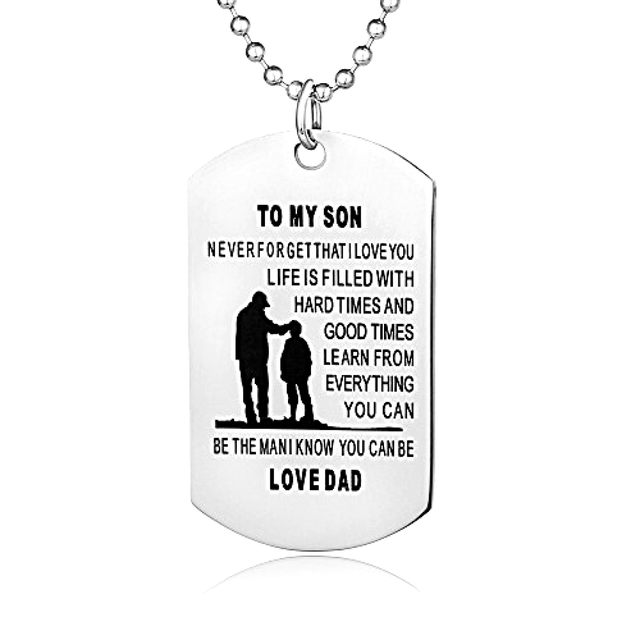 daddy dog tag necklace personalized