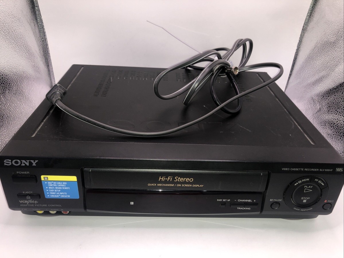 Sony VCR/VHS Player/Recorder SLV-688HF Tested Working No