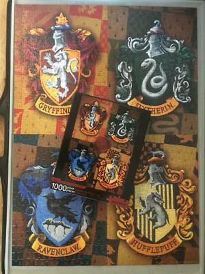 Harry Potter Hauswappen 1000 Teile Puzzle Wassermann JK Rowling Filmbuch