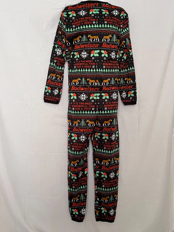 Мужская уродливая пижама большой Budweiser Рождественский лаунж сна Clydesdale Union костюм - Изображение 3 из 4
