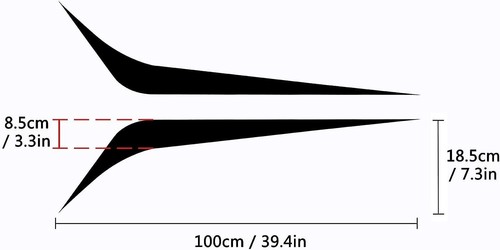 Car Hood Stripe Decal,Bonnet Stickers,Modified Decal Universal Auto