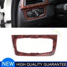 Headlight Control Button Frame Cover Fit For BMW 3 Series 2013-2019 Wood Grain