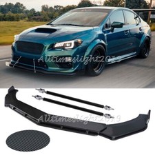 For Subaru Wrx Sti 15-21 Carbon Fiber Front Bumper Lip Spoiler Splitter Body Kit For Subaru Wrx Sti 15-21 Carbon Fiber Front Bumper Lip Spoiler Splitter Body Kit