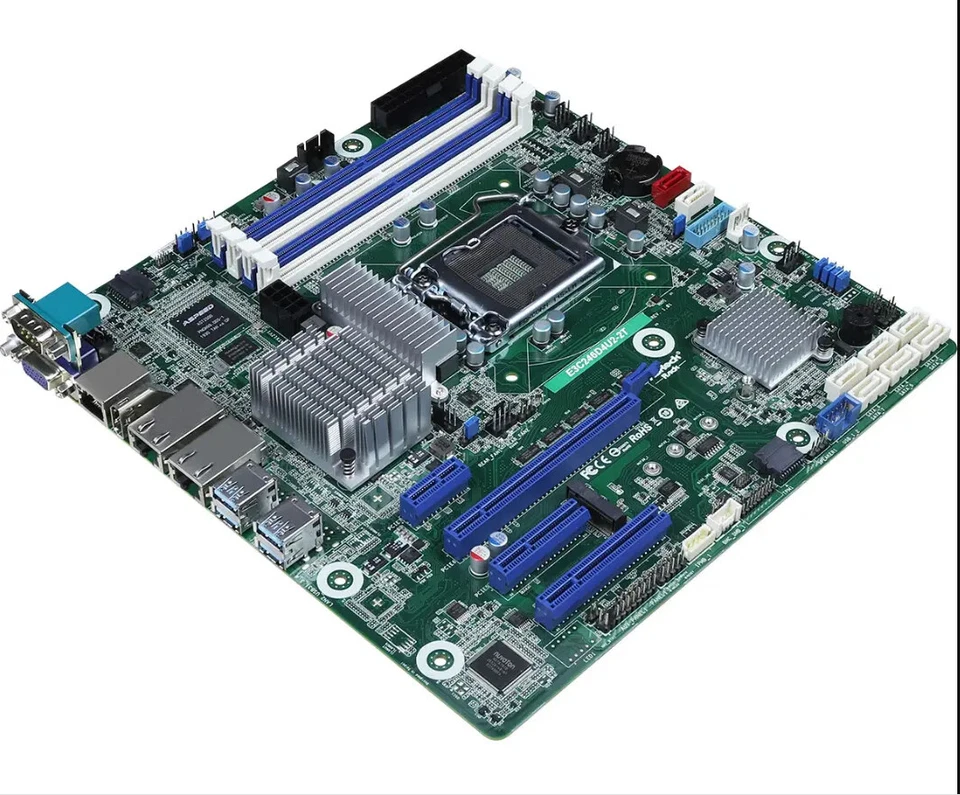 ASRock Rack E3C246D4U2-2T LGA1151 Dual 10GbE DDR4 8xSATA mATX Support Server nas - Image 2 of 3
