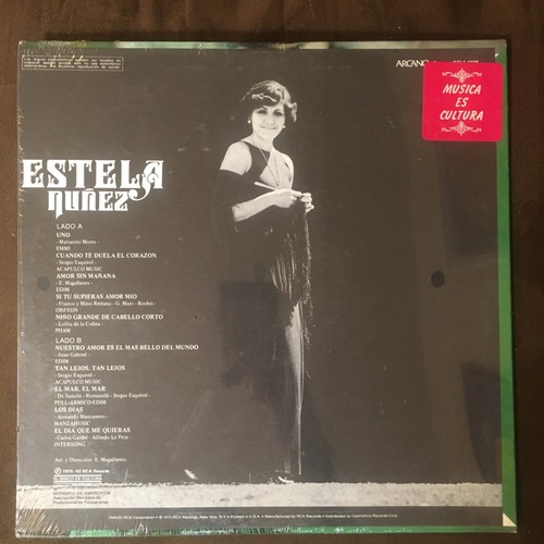 ESTELA NUÑEZ Uno... - 1975 Mexican Pop Classic Arcano LP - SEALED MINT - Picture 2 of 2