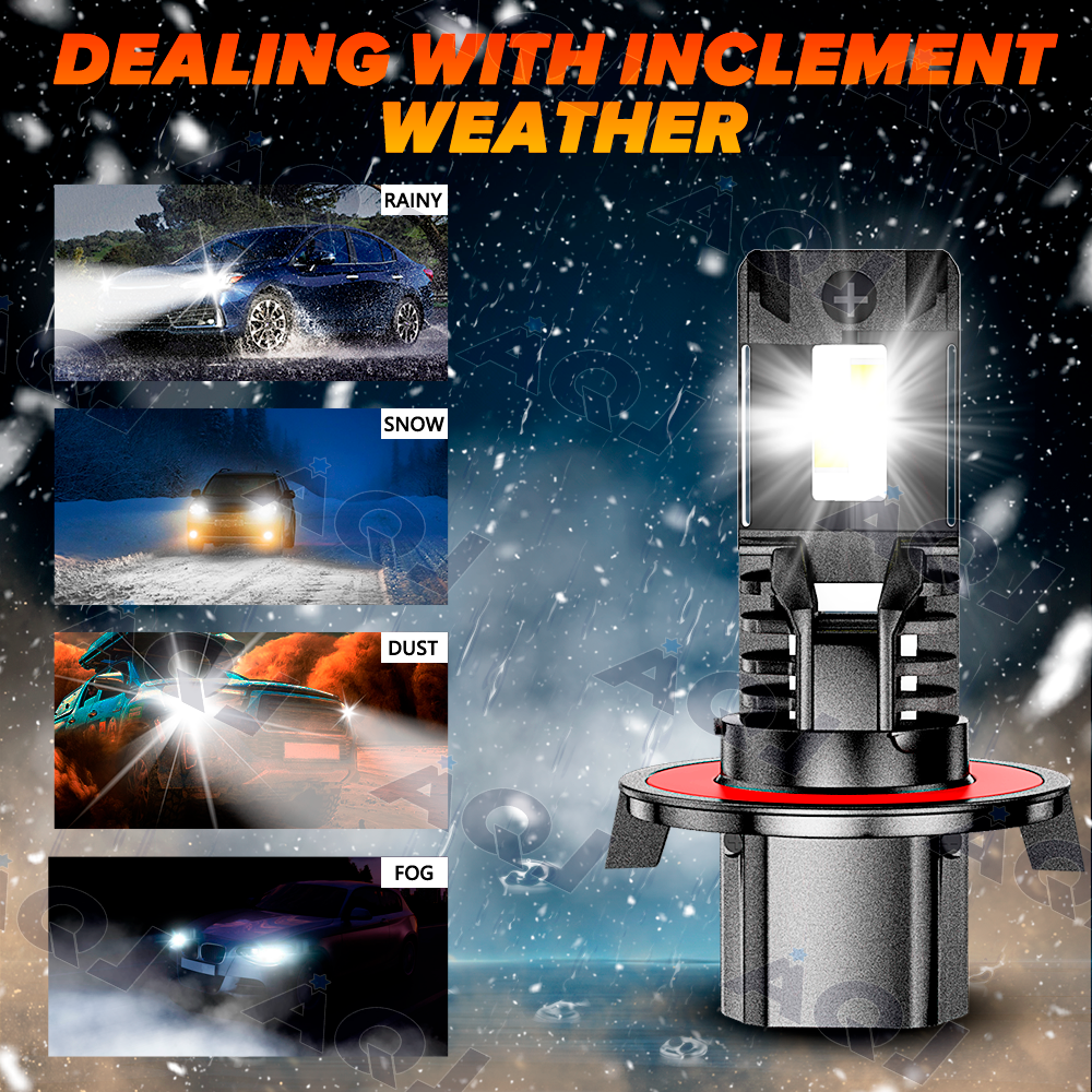 2x H13/9008 LED Headlight Bulbs 6000K White 20000LM Super Bright For Cars – Plug & Play 2 thumbnail image