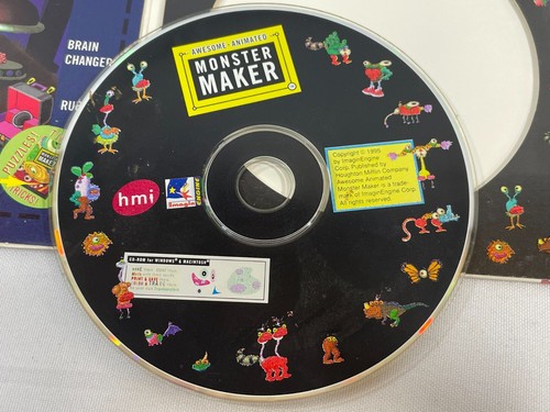 Vintage 1995 Awesome Animated Monster Maker CD-ROM Mac/PC Software ImagineEngine - Picture 5 of 18