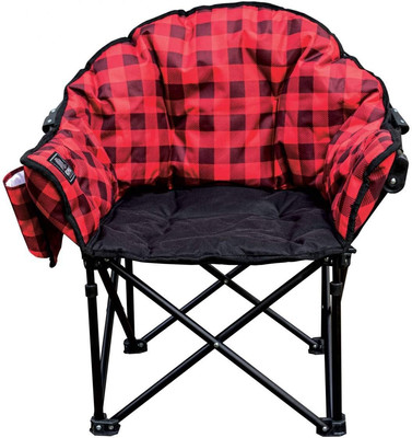 Lazy Bear Junior Camping Chair for Kids - Red Plaid