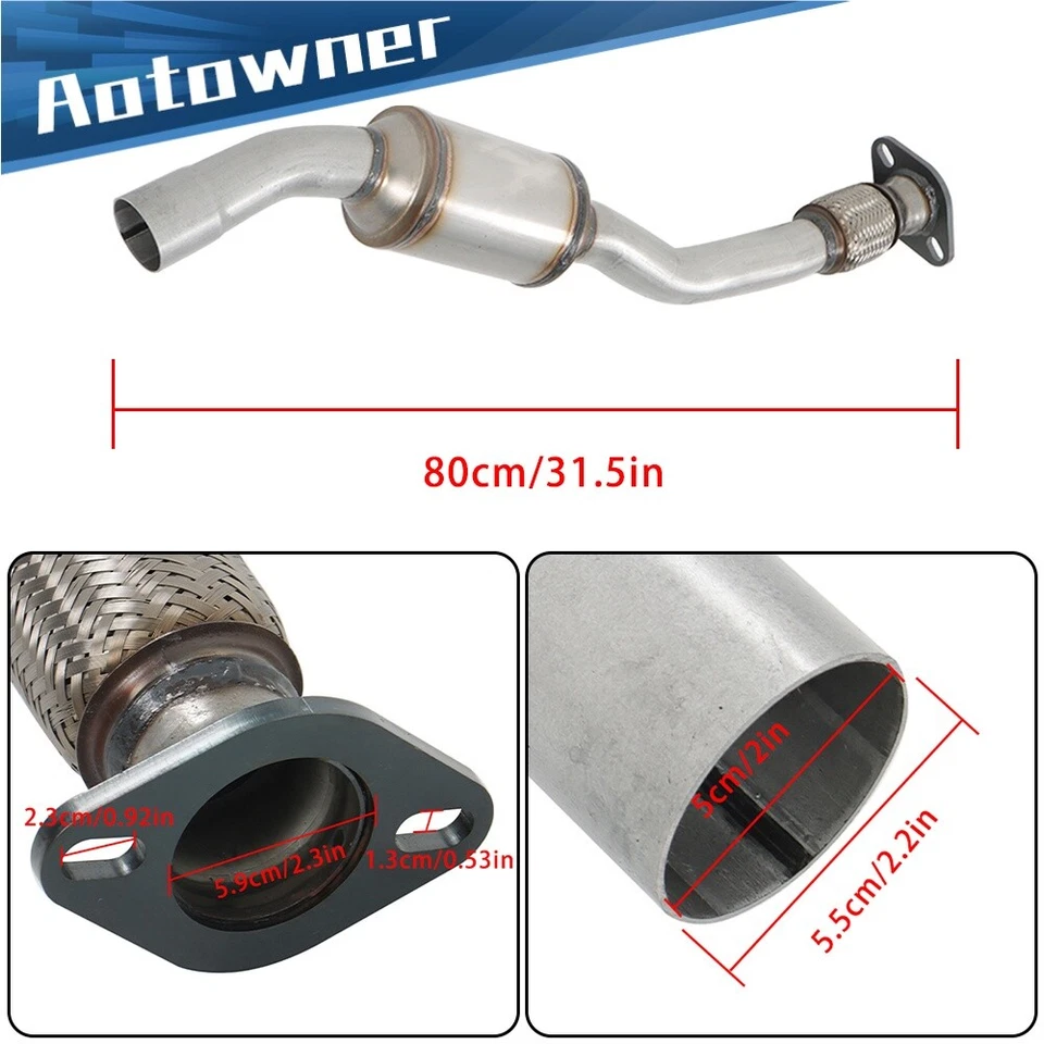 Convertidor catalítico con tubo flexible para Ford Taurus 3,0 L 2000-2006 2007 ajuste directo Foto 2 de 4