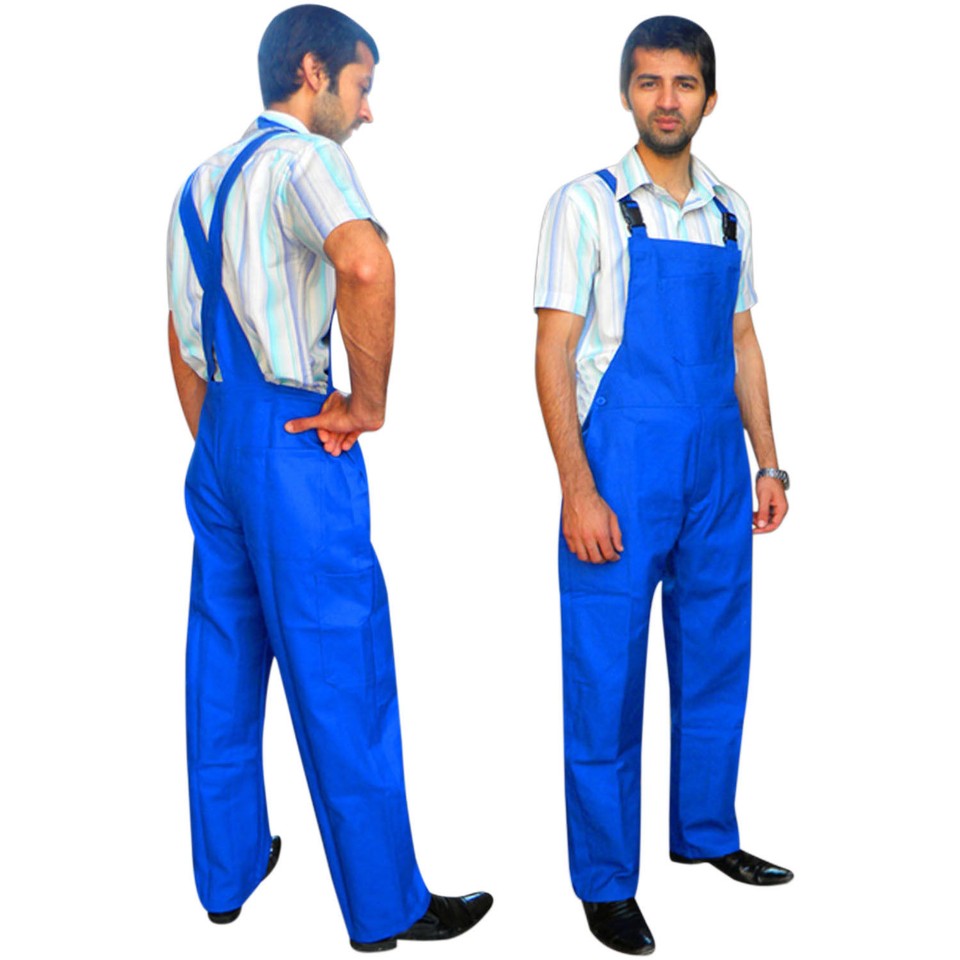 Mens Bib & Brace Overalls Coverall Dungarees Painters Decorator Engineers Work eBay