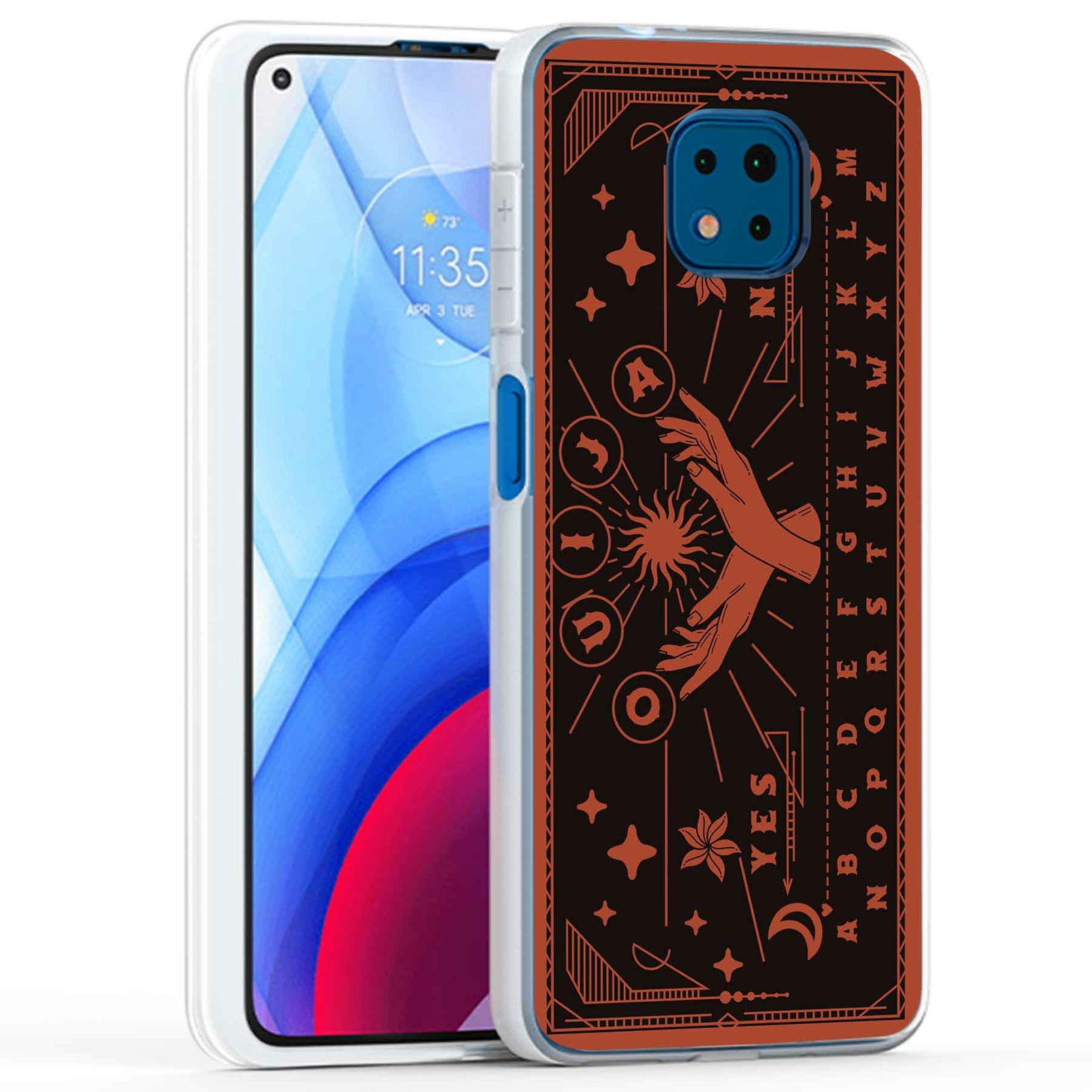 Phone Case Cover for Motorola Moto G Power 2021,Ouija Board 1 Print, USA