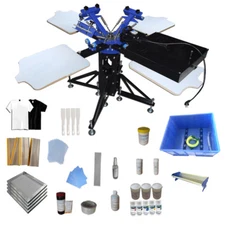 TechTongda 3 Color T-shirt Screen Printing Kit-Machine with Fixed Pallet 006891
