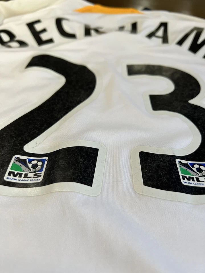 LA Galaxy 2007-2008 Beckham 23 Home Football Shirt Size XL Adult - Image 3 of 4