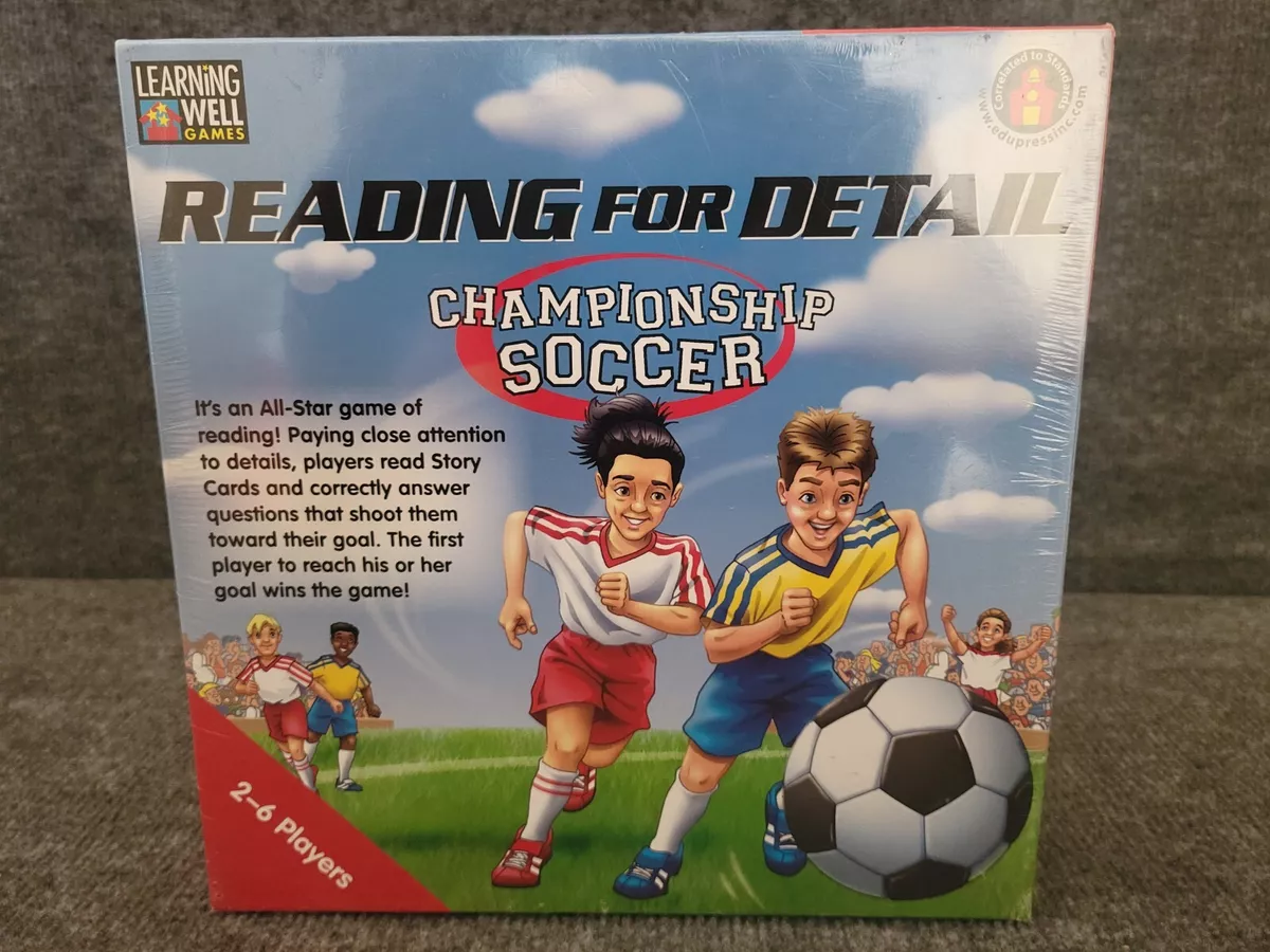 Reading For Detail CHAMPIONSHIP SOCCER Game eBay