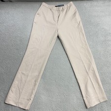 Pendleton Dress Pants Womens 12 Light Brown Fully Lined Relaxed Straight Wool