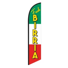 Fresh Birria 12ft Feather Banner Swooper Flag - FLAG ONLY