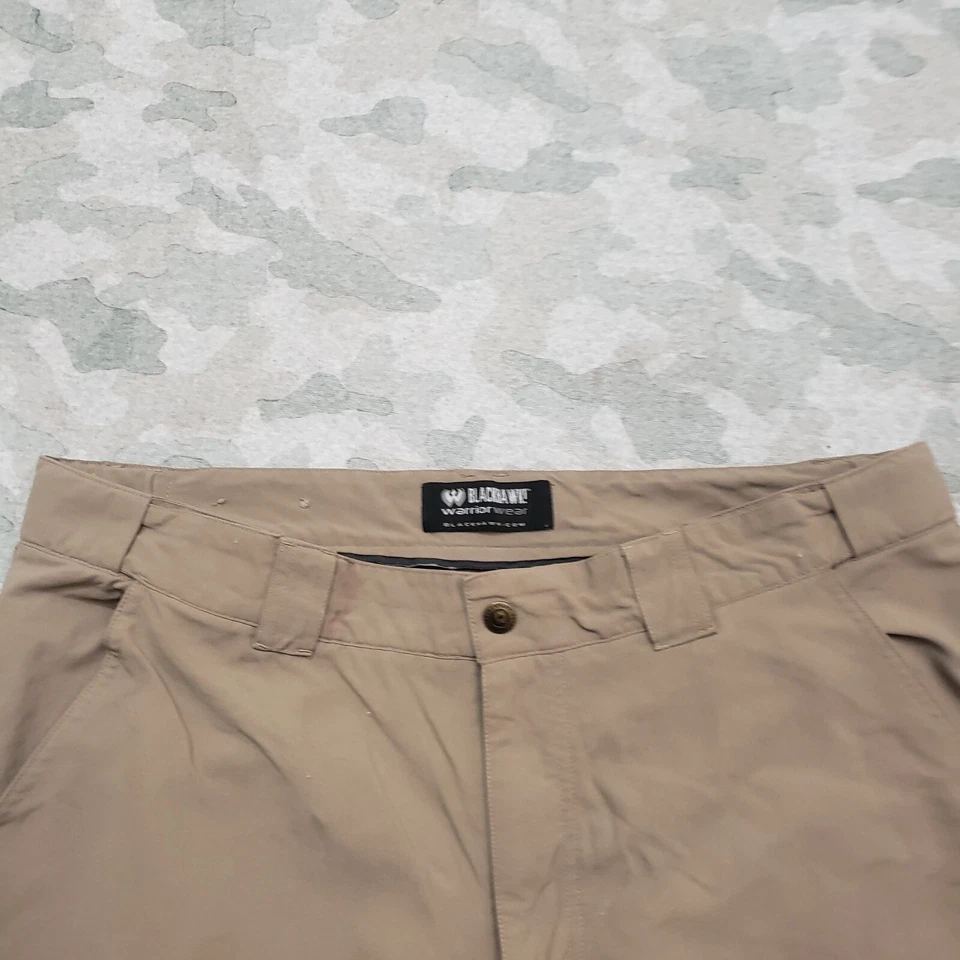 Calça masculina Blackhawk Warrior Wear 37x31 marrom bolsos leves combate - Imagem 2 de 4