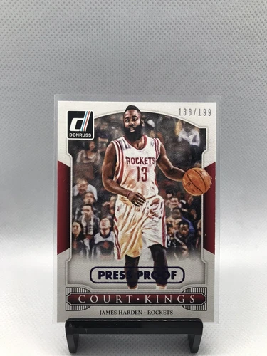 2014-15 Panini Donruss Court Kings Press Proof Purple /199 James Harden #3