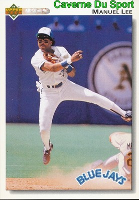 118 MANUEL LEE TORONTO BLUE JAYS BASEBALL CARD UPPER DECK 1992