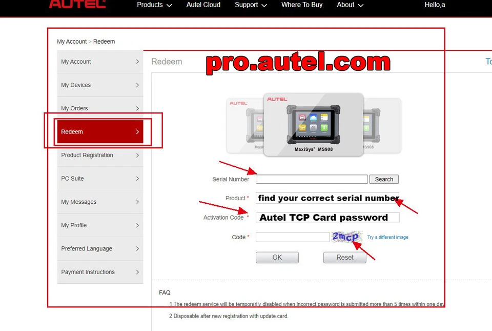 Autel Original TCP Card One Year Update Service Update within 24 hours - Image 3 of 4