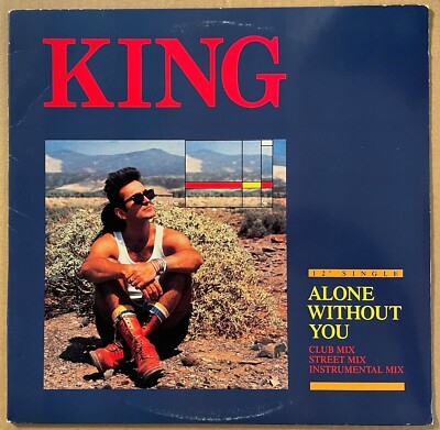 KING - Alone Without You - 12'' Single (Vinyl LP) 1985 Epic 49-05366