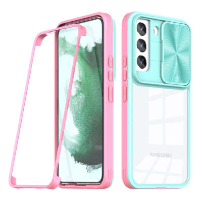 Reiko Full Protection with Phone Protective Film Slide Camera Lens Phone Case fo