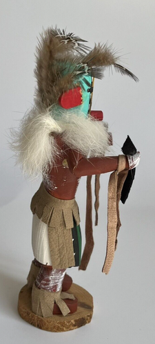 Figura de muñeca Kachina de madera hecha a mano bailarina de maíz nativa americana de laguna firmada - Imagen 6 de 10