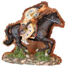 Karl May WINNETOU e il suo cavallo ILTSCHI capo Apache ACTION FIGURE FIGURINA 