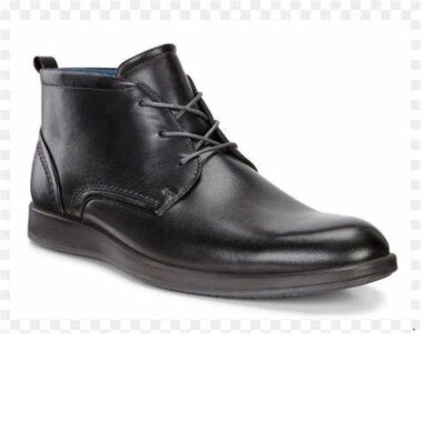 Ecco Jared Black Leather Men's Boots Size UK 8- 42 UK