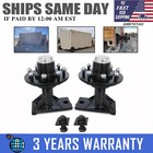 Pair of 8 × 6.5 Lug Superior Shipping Container Wheels and Bolt-on Spindle Kits