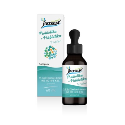 Increase Probiotika + Präbiotika Kulturen Komplex Tropfen - 60ml -Vegan