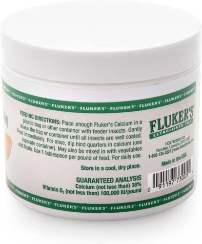 4 oz Fluker's Calcium Powder for Reptiles - Premium Reptile Calcium Powder with - Picture 3 of 11
