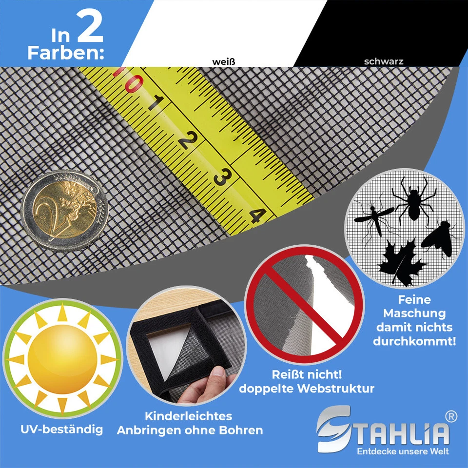 Fliegengitter Tür Magnet Türvorhang Balkontür Magnetvorhang Insektenschutz DIY - Bild 2 von 4