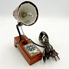 Vintage MCM Bed Side Adjustable Swivel Reading Lamp Headboard Mount Works