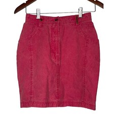 Together Vintage Pink Washed Denim Skirt Sz 6