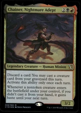 1x Foil Chainer, Nightmare Adept - Commander 2019 - NM-Mint - MTG